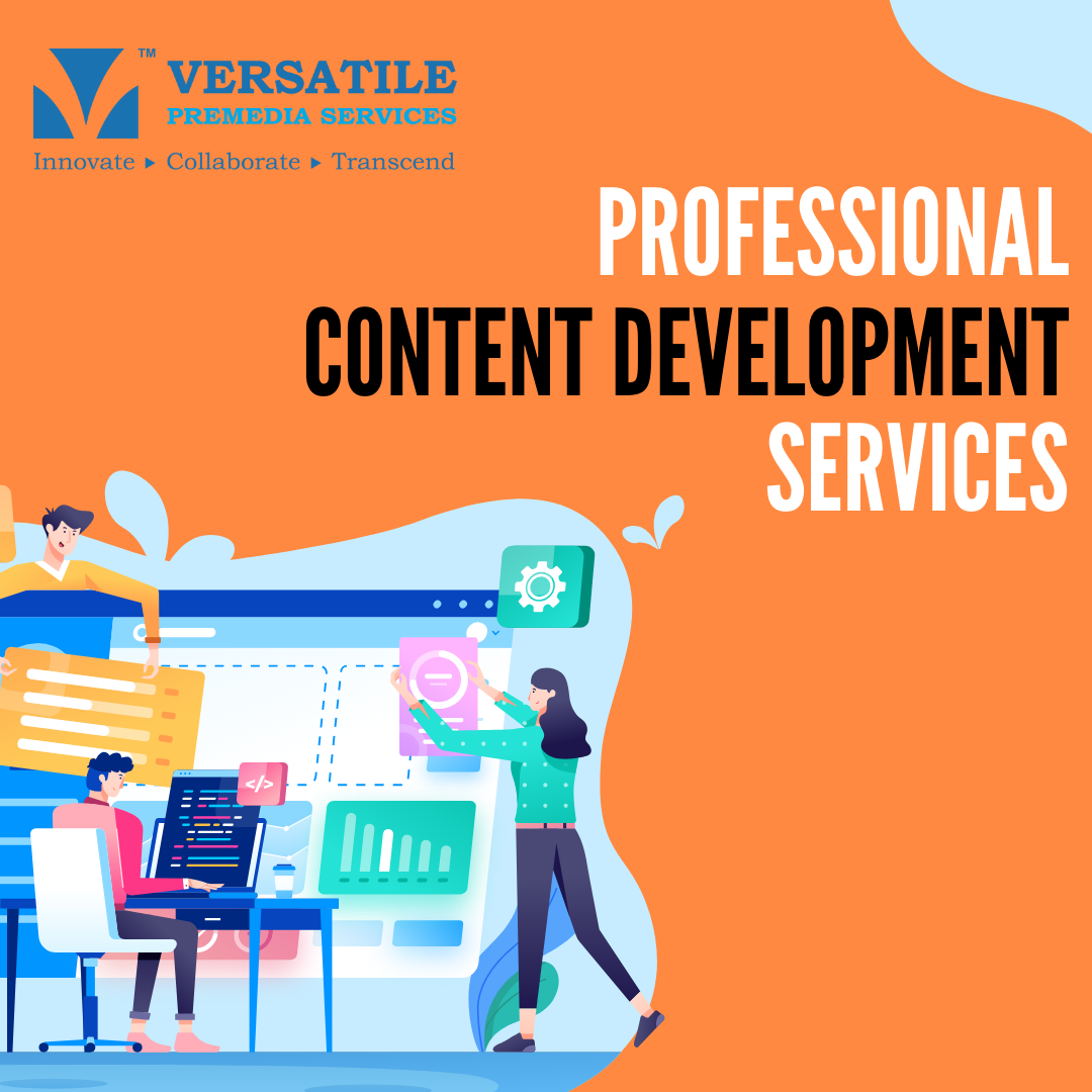 Versatile PreMedia offers expert content development services for educational institutions, including K-12, higher education, fiction, and non-fiction.